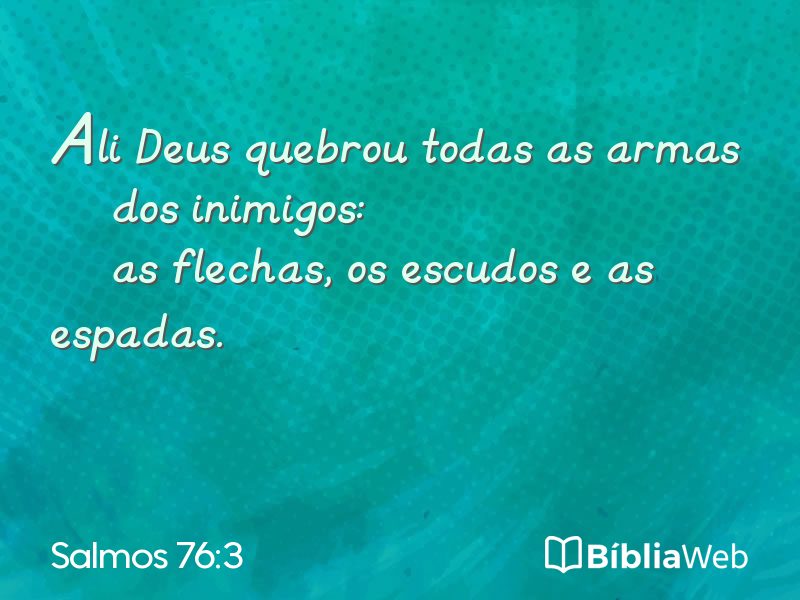 Salmos 76:3 em imagem para compartilhar