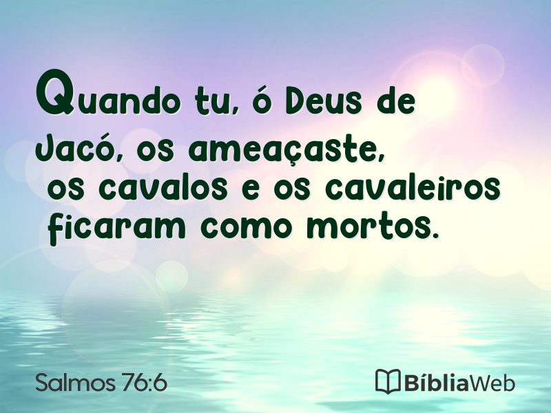 Salmos 76:6 em imagem para compartilhar