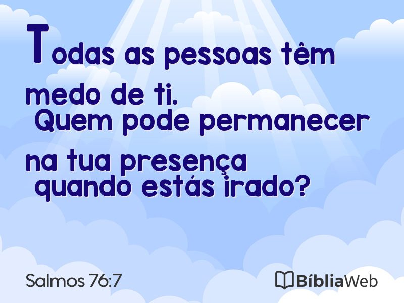 Salmos 76:7 em imagem para compartilhar