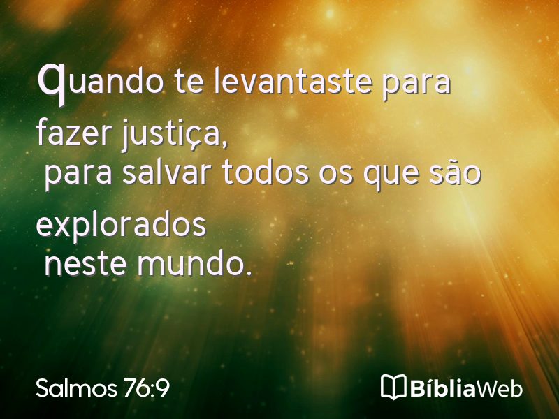 Salmos 76:9 em imagem para compartilhar