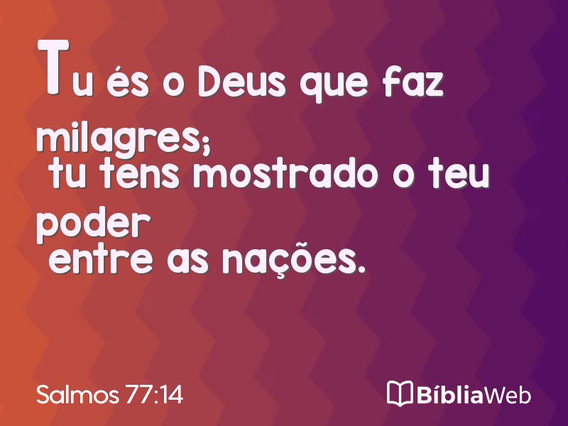 Salmos 77:14 em imagem para compartilhar