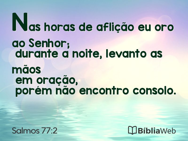 Salmos 77:2 em imagem para compartilhar