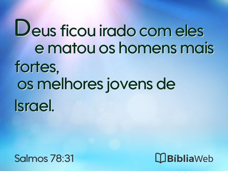 Salmos 78:31 em imagem para compartilhar
