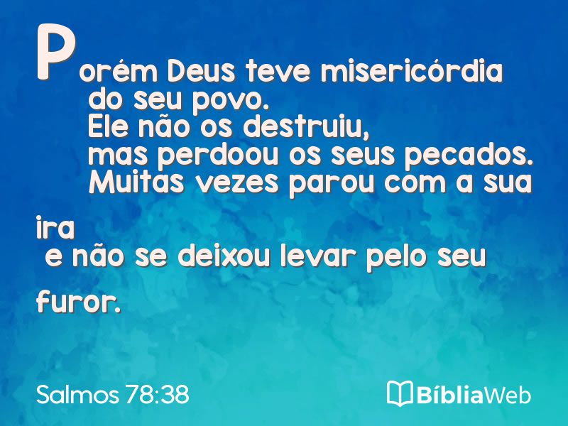 Salmos 78:38 em imagem para compartilhar