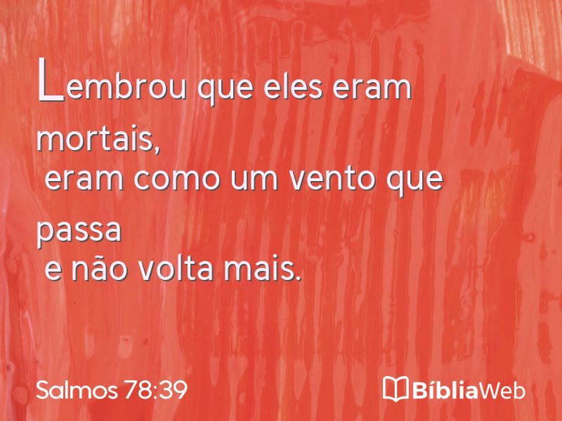 Salmos 78:39 em imagem para compartilhar