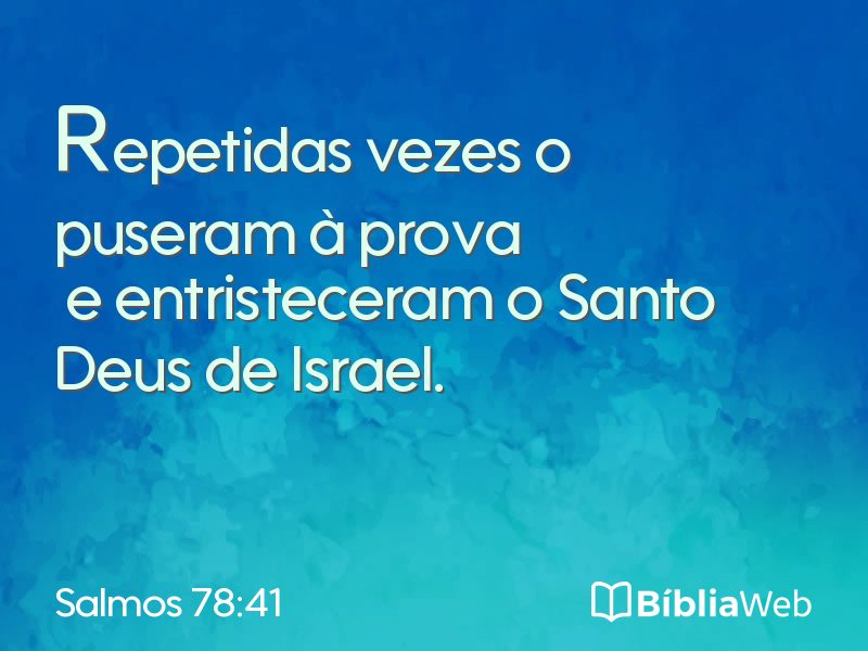 Salmos 78:41 em imagem para compartilhar