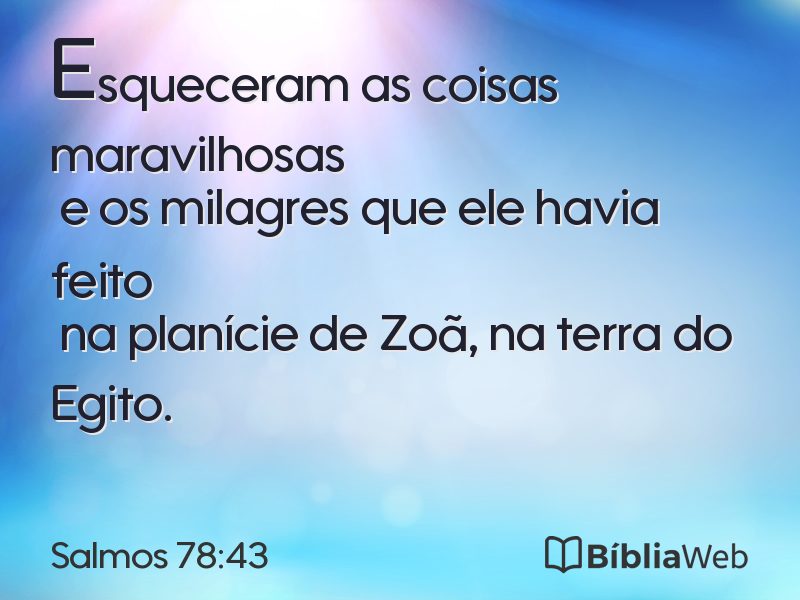 Salmos 78:43 em imagem para compartilhar