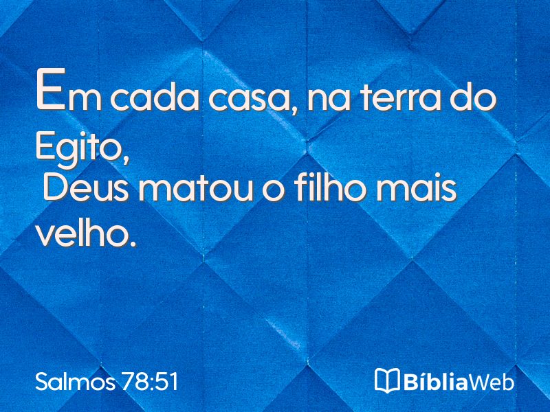 Salmos 78:51 em imagem para compartilhar