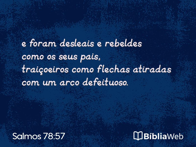 Salmos 78:57 em imagem para compartilhar