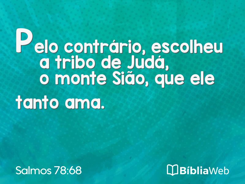 Salmos 78:68 em imagem para compartilhar