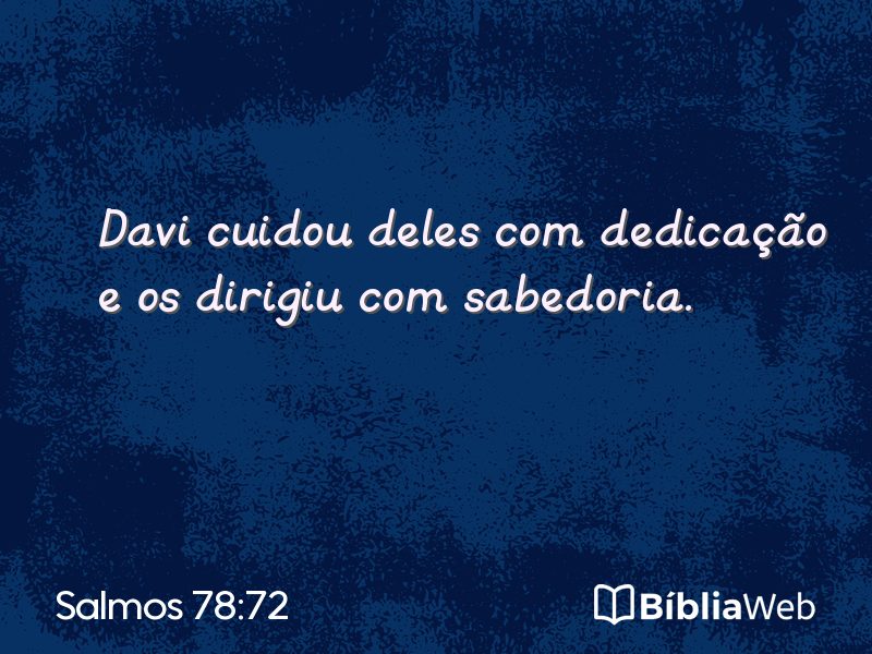 Salmos 78:72 em imagem para compartilhar