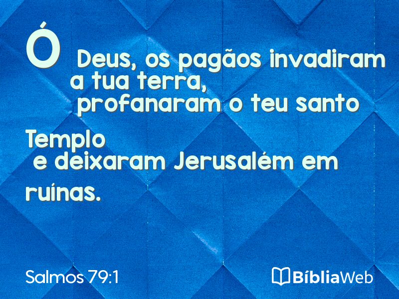 Salmos 79:1 em imagem para compartilhar