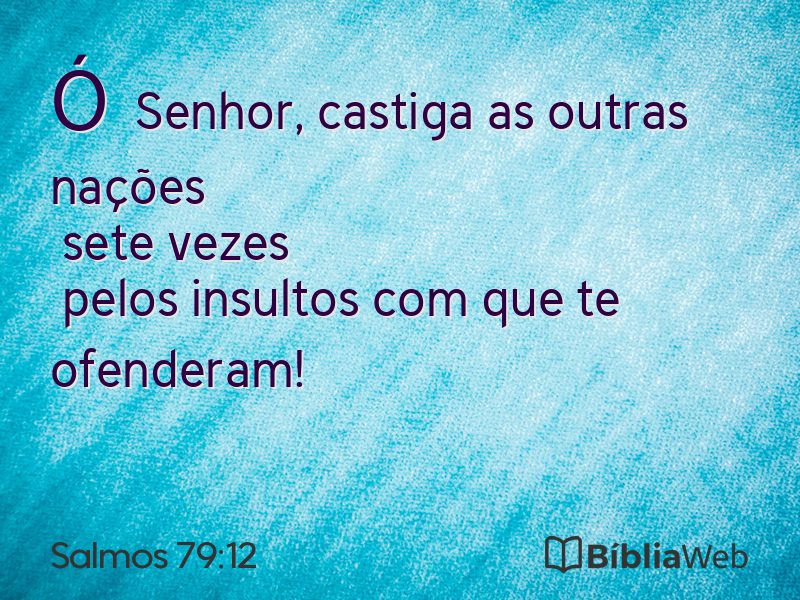 Salmos 79:12 em imagem para compartilhar