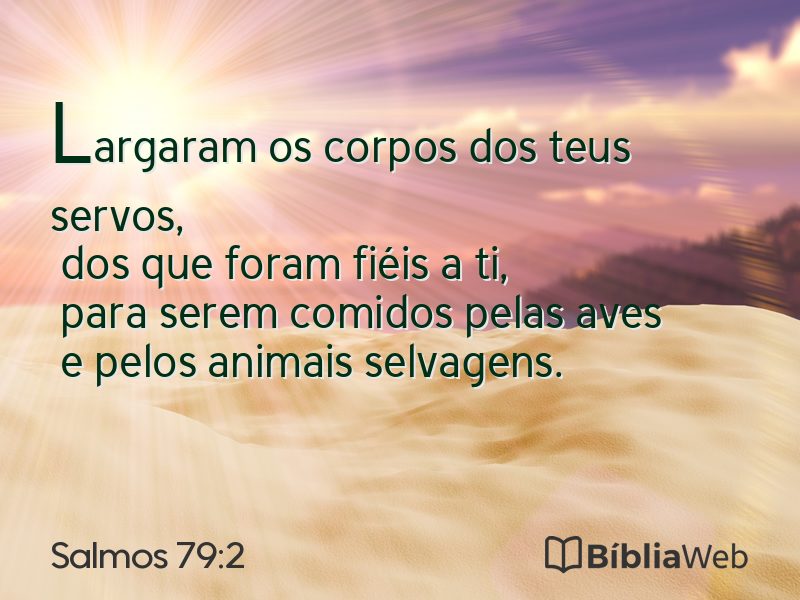 Salmos 79:2 em imagem para compartilhar