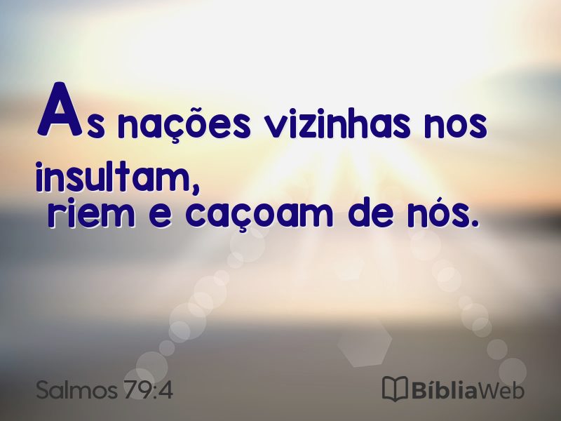 Salmos 79:4 em imagem para compartilhar