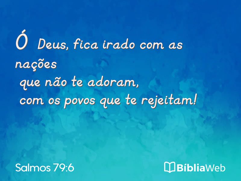 Salmos 79:6 em imagem para compartilhar