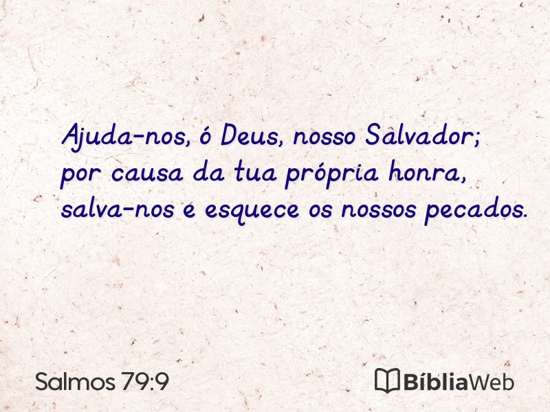 Salmos 79:9 em imagem para compartilhar