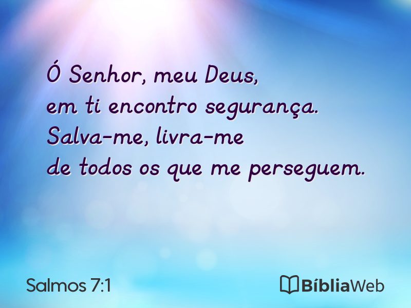 Salmos 7:1 em imagem para compartilhar