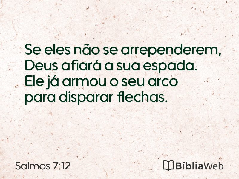 Salmos 7:12 em imagem para compartilhar