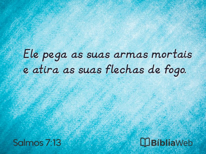Salmos 7:13 em imagem para compartilhar