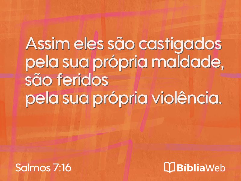Salmos 7:16 em imagem para compartilhar
