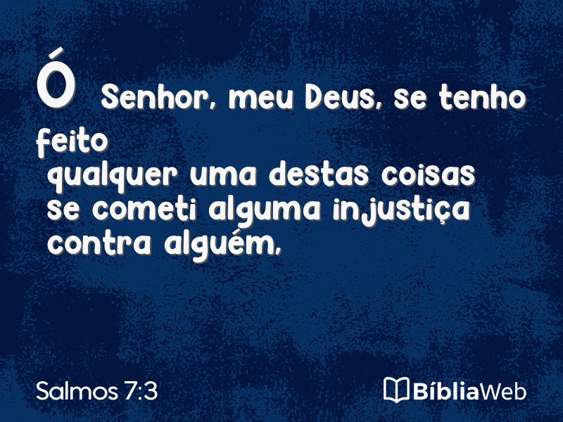 Salmos 7:3 em imagem para compartilhar