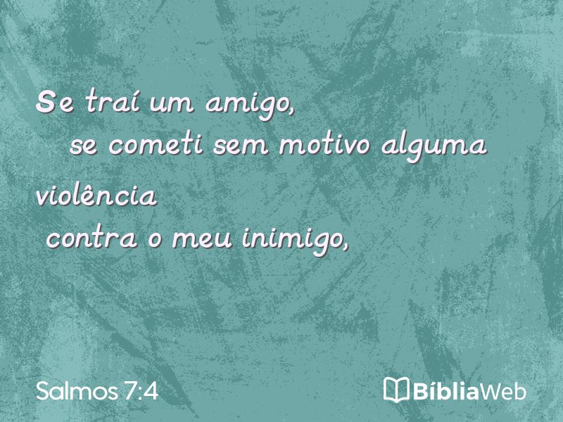 Salmos 7:4 em imagem para compartilhar