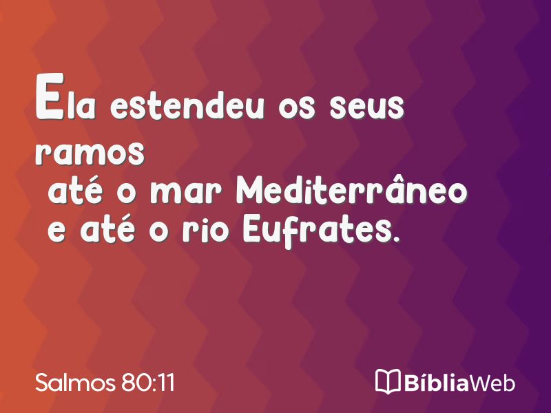 Salmos 80:11 em imagem para compartilhar