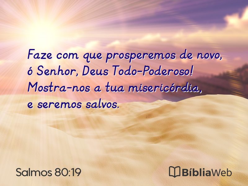 Salmos 80:19 em imagem para compartilhar