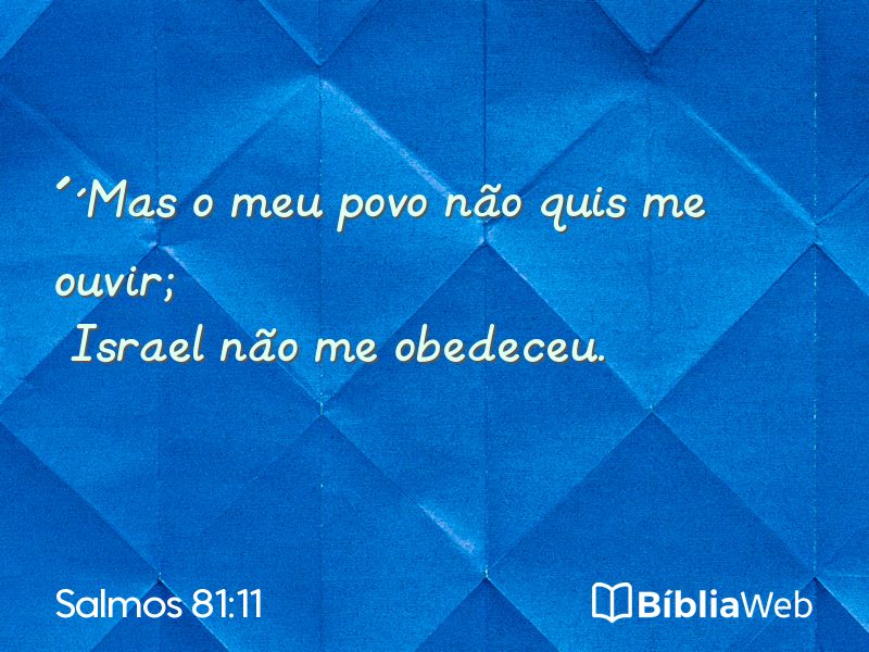 Salmos 81:11 em imagem para compartilhar