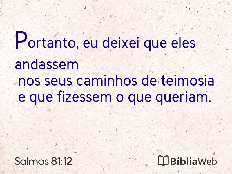 Salmos 81:12 em imagem para compartilhar
