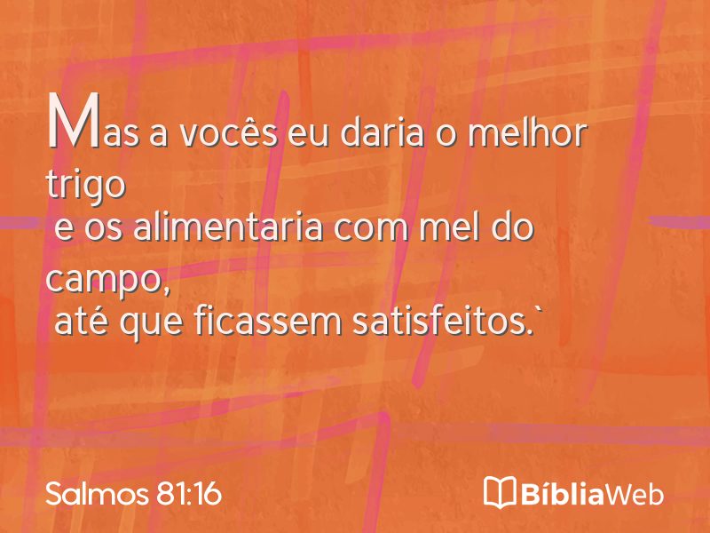Salmos 81:16 em imagem para compartilhar