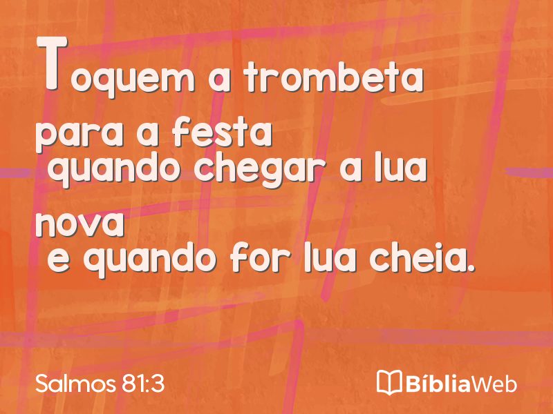 Salmos 81:3 em imagem para compartilhar