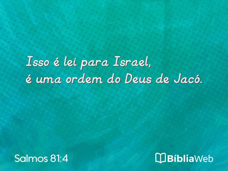 Salmos 81:4 em imagem para compartilhar