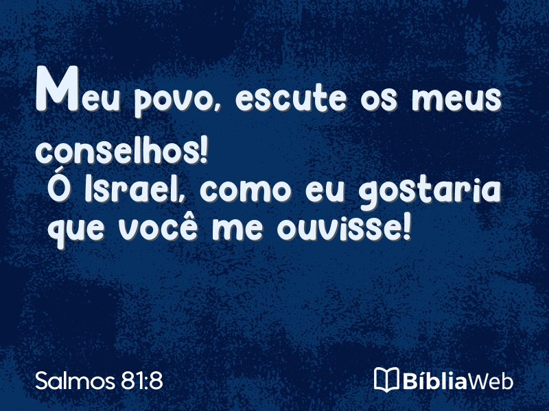 Salmos 81:8 em imagem para compartilhar
