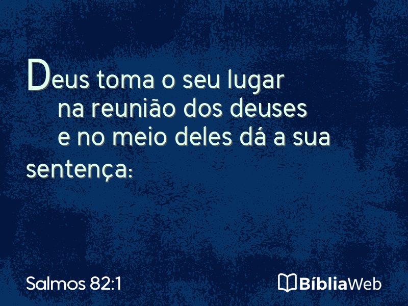 Salmos 82:1 em imagem para compartilhar
