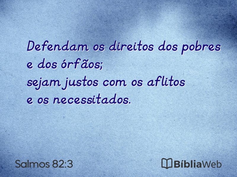 Salmos 82:3 em imagem para compartilhar