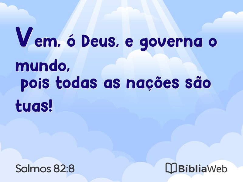 Salmos 82:8 em imagem para compartilhar