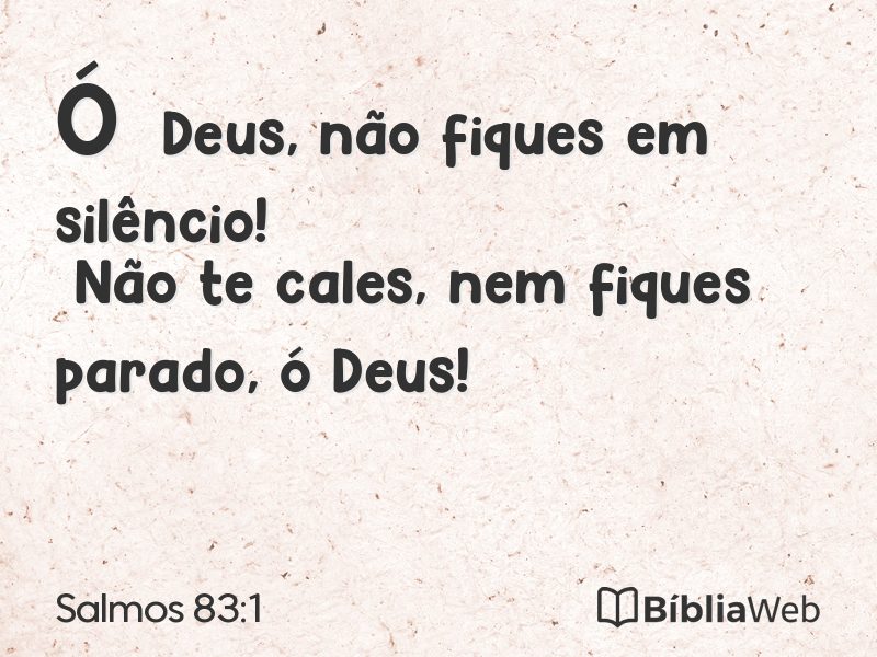 Salmos 83:1 em imagem para compartilhar