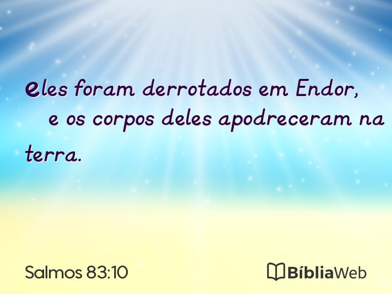 Salmos 83:10 em imagem para compartilhar