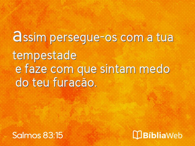 Salmos 83:15 em imagem para compartilhar