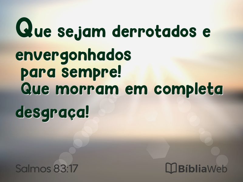 Salmos 83:17 em imagem para compartilhar