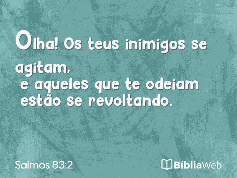Salmos 83:2 em imagem para compartilhar