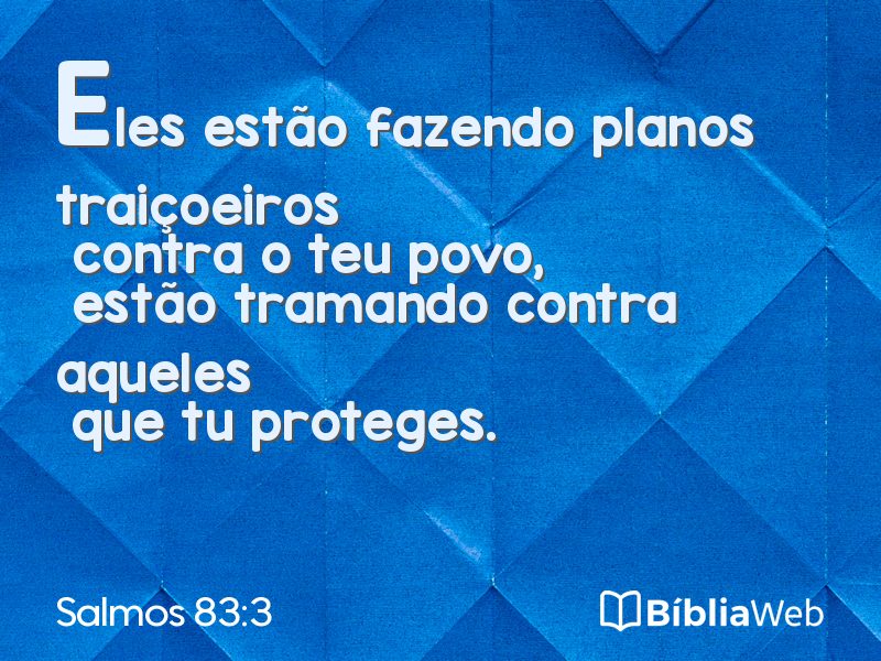 Salmos 83:3 em imagem para compartilhar