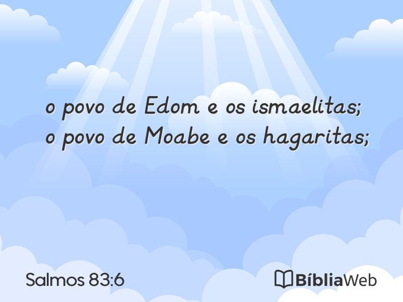Salmos 83:6 em imagem para compartilhar