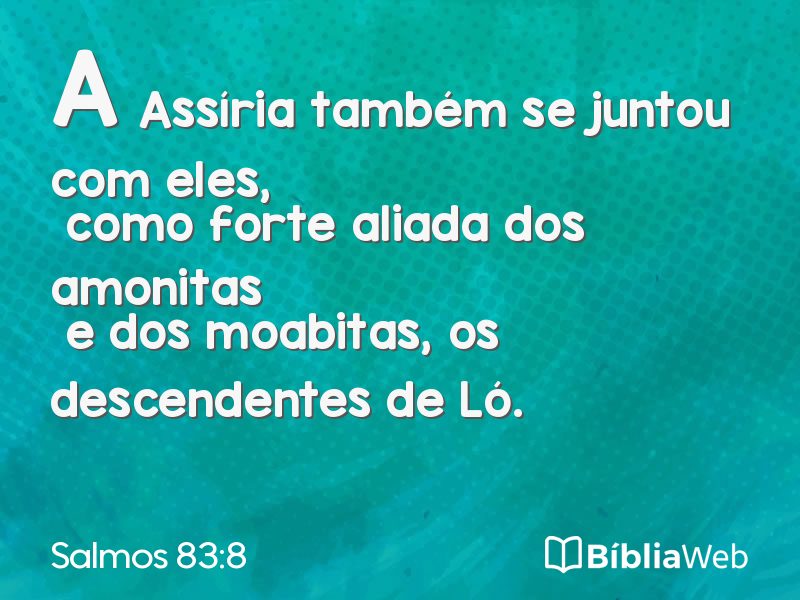 Salmos 83:8 em imagem para compartilhar