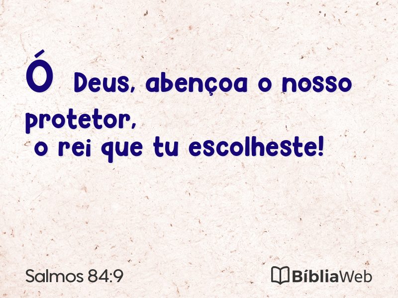 Salmos 84:9 em imagem para compartilhar