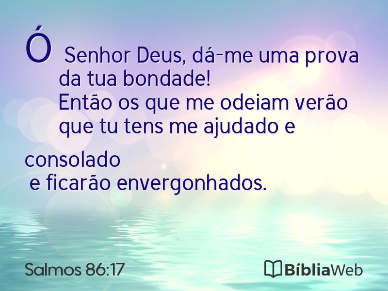 Salmos 86:17 em imagem para compartilhar