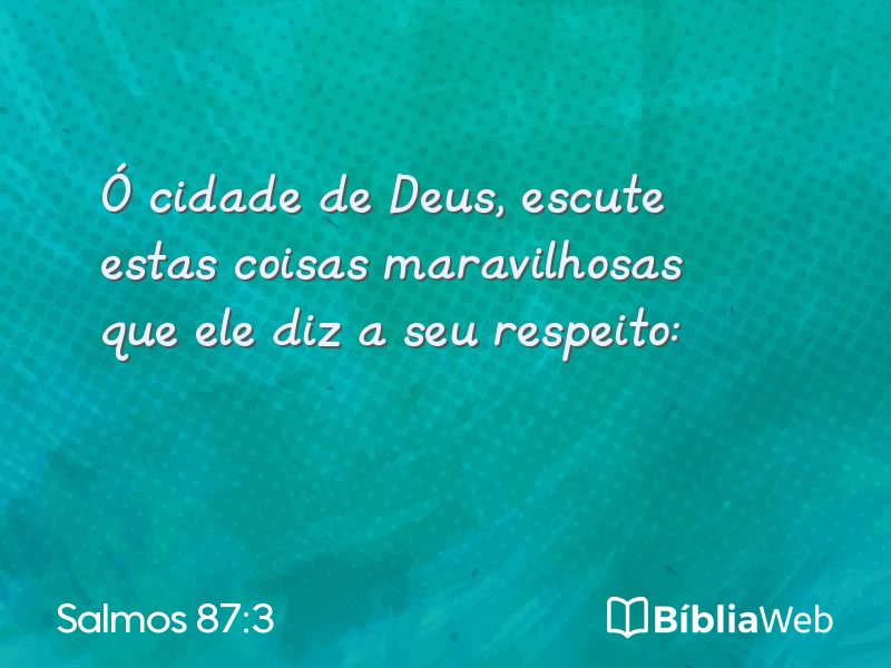 Salmos 87:3 em imagem para compartilhar