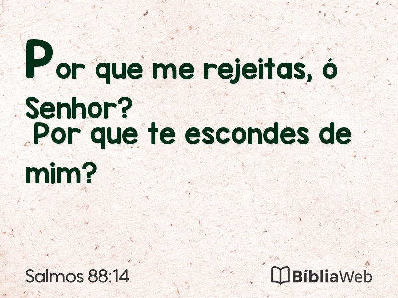 Salmos 88:14 em imagem para compartilhar